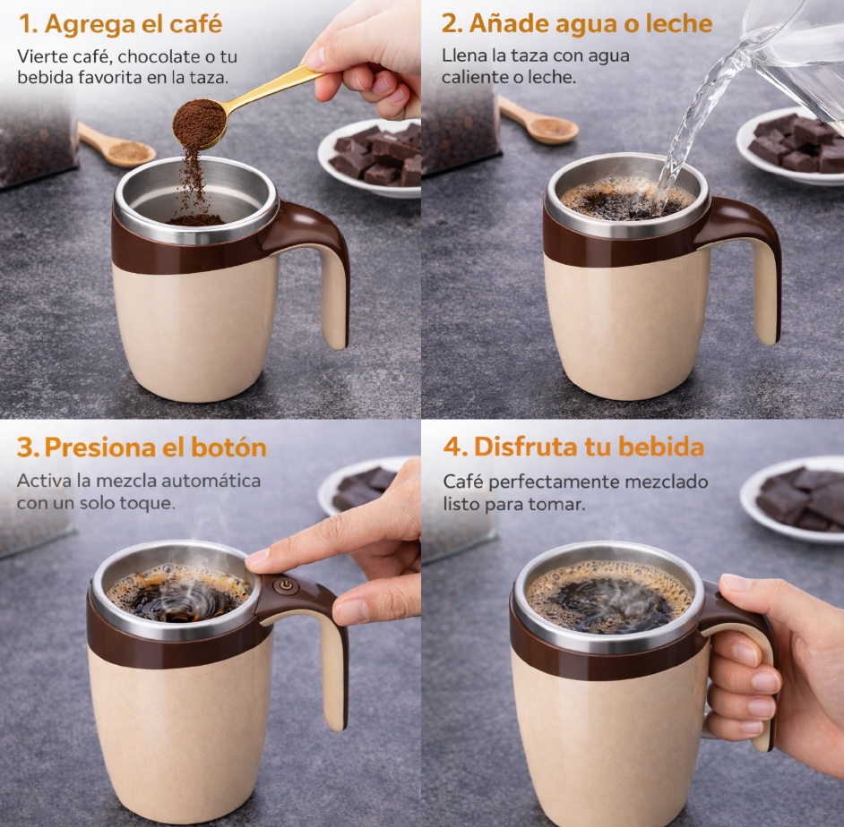 Taza Mezcladora Magnética