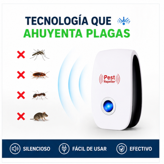 Repelente Ultrasonico De Plaga X3